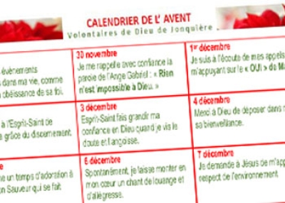 Calendrier de l'Avent 2025